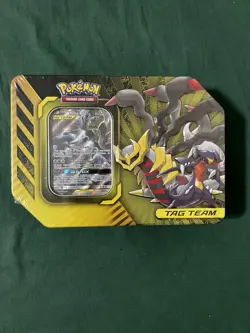 Pokemon Garchomp & Giratina GX Tag Team Tin Power Par G1N - Image 1