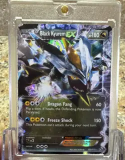 Pokemon TCG Black Kyurem EX 100/113 Boundaries Crossed Basic Holo Rare EX 180 HP - Image 1
