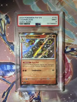 2024 POKEMON PAF EN-PALDEAN FATES SHINY RARE #110 CHARMELEON PSA 9 - Image 1