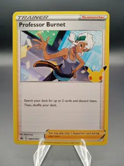 2021 Pokemon Celebrations Promo Professor Burnet #167 - Image 1