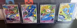 Pokemon TCG 1st Partner Illustration Collection Squirtle,rowlet,Litten, Popplio - Image 1