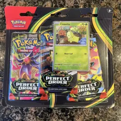 Pokemon TCG Mega Evolution Perfect Order - 3 Pack Blister - Brand New & Sealed - Image 1