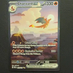 Charizard EX 199/165 Pokemon TCG 151 Illustration Rare DAMAGED - READ!! - Image 1