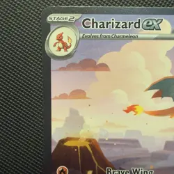 Charizard EX 199/165 Pokemon TCG 151 Illustration Rare DAMAGED - READ!! - Image 5