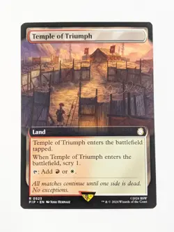 Temple of Triumph - PIP 0525 - MTG Magic the Gathering Fallout Extended Art - Image 1