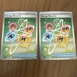 (2) ENERGY RECYCLER 108/88 Ultra Rare Holographic Pokemon Perfect Order NM - Image 1