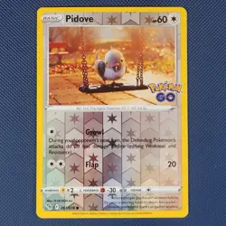 Pidove 061/078 - Pokemon GO - Common Reverse Holo Pokemon Card - NM - Image 1