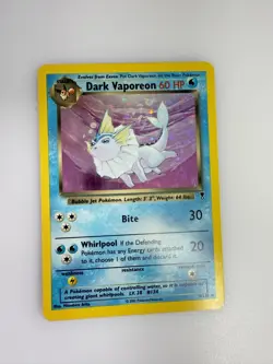 Pokemon TCG Dark Vaporeon Holo Rare Card Legendary Collection 9/110 - Image 1