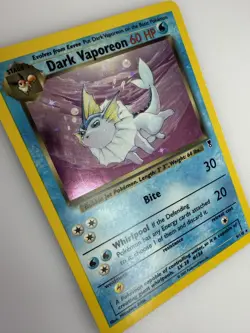 Pokemon TCG Dark Vaporeon Holo Rare Card Legendary Collection 9/110 - Image 3