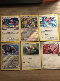 Pokemon 6 Card Lot Porygon Porygon2 Porygon-Z Holo Nintendo TCG English - Image 1