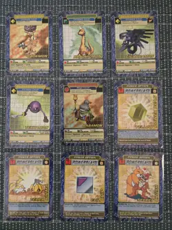 Complete 30 Card Vintage Digimon Street Starter 2 Set Platinumsukamon Babamon ++ - Image 4