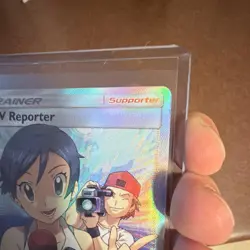 Pokemon TV Reporter Full Art Ultra Rare Holo 167/168 SM Celestial Storm Card - Image 2