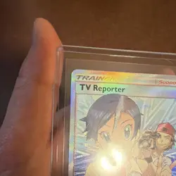 Pokemon TV Reporter Full Art Ultra Rare Holo 167/168 SM Celestial Storm Card - Image 3