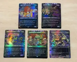 MTG Lot Of 12 Borderless Foil Cards Teenage Mutant Ninja Turtles Magic L@@K - Image 1