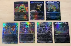 MTG Lot Of 12 Borderless Foil Cards Teenage Mutant Ninja Turtles Magic L@@K - Image 3