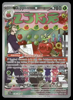 Pokemon Cards Dipplin 170/167 Twilight Masquerade Illustration Rare NM - Image 1