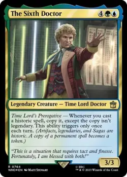 The Sixth Doctor (Surge Foil) -Foil Near Mint MTG Universes Beyond: Doctor Who - Image 1