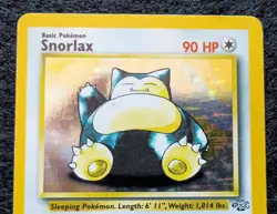 1999 Pokemon Snorlax Jungle Holo Card 11/64 Rare Vintage WOTC MP Condition - Image 3