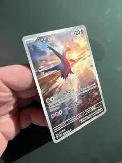 Latios 203/191 SV08: Surging Sparks Illustration Rare Pokemon Card NM - Image 3