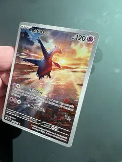 Latios 203/191 SV08: Surging Sparks Illustration Rare Pokemon Card NM - Image 4