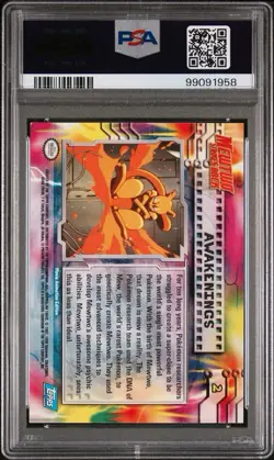 PSA 8 NM-MT Mewtwo Awakenings 1999 TOPPS Pokemon Movie Edition FOIL CARD #2 - Image 2