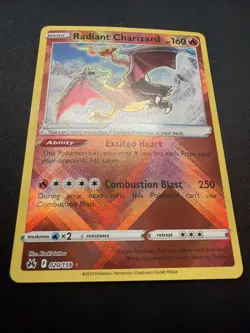 Pokemon TCG Radiant Charizard Crown Zenith Holo Card 020/159 NM - Image 2