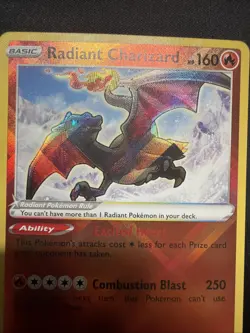 Pokemon TCG Radiant Charizard Crown Zenith Holo Card 020/159 NM - Image 3
