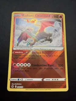 Pokemon TCG Radiant Charizard Crown Zenith Holo Card 020/159 NM - Image 5