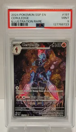 Pokemon Ceruledge 197/191 Sv08: Surging Sparks Holo PSA 9 - Image 1