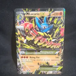 M Lucario EX Full Art Secret Rare Holo 55/111 XY Furious Fists Pokemon Card - Image 1