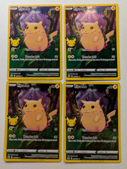 LOT OF 4 Pikachu 005/025 Celebrations Holo Pokemon TCG Holo Rare - Image 1
