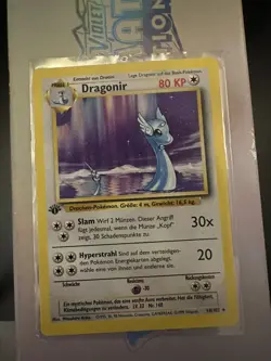 Pokemon TCG 1st Edition Base Set GERMAN Dragonir 18/102 NM - Image 1
