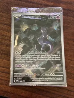 Pokemon TCG Mewtwo 052 Scarlet & Violet Promo Holo Card Sealed - Image 1