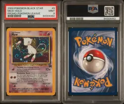 2000 POKEMON BLACK STAR PROMO #9 MEW - HOLO - PSA 9 MINT WITH BEAUTIFUL SWIRL 🌀 - Image 5