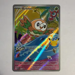 Rowlet 043 Holo Promo ME: Mega Evolution Promo Pokemon Near Mint - Image 1