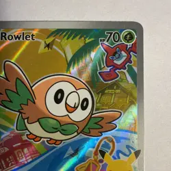 Rowlet 043 Holo Promo ME: Mega Evolution Promo Pokemon Near Mint - Image 3