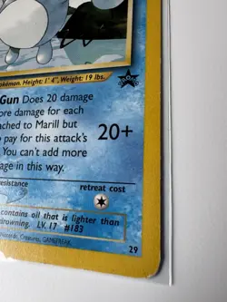Pokemon TCG Marill Wizards Black Star Promos 29 Regular Promo MP - Image 5