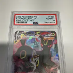 PSA 10 Umbreon VMAX TG23/TG30 Brilliant Stars FA Pokemon Card Trainer Gallery - Image 2