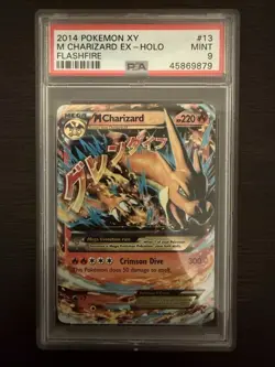 PSA 9 Pokemon TCG Mega Charizard EX Flashfire XY - Ultra Rare Holo Mint - Image 1