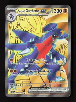 Cynthia's Garchomp ex 215/182 Ultra Rare Destined Rivals Pokemon Near Mint - Image 1