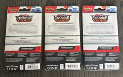 Pokemon TCG Scarlet & Violet Obsidian Flames Booster Packs (Lot of 3) - Image 2