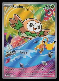 Rowlet 043 Holo Promo ME: Mega Evolution Promo Pokemon English NM - Image 1