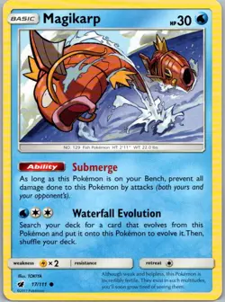 Pokemon Magikarp SM - Crimson Invasion 17/111 Near Mint NM - Image 1