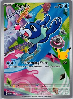 Popplio 045 ME: Mega Evolution Promo Promo Holo Pokemon - Image 1