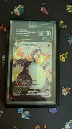 Pokemon TCG Charizard VMAX Shining Fates SV107/SV122 TAG 10 GEM MINT - Image 1