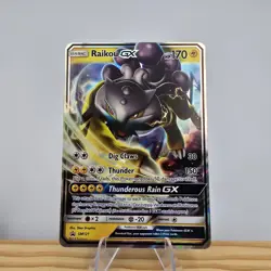 Raikou GX SM121 Sun & Moon Pokemon TCG ULTRA RARE BLACK STAR PROMO NM - Image 1
