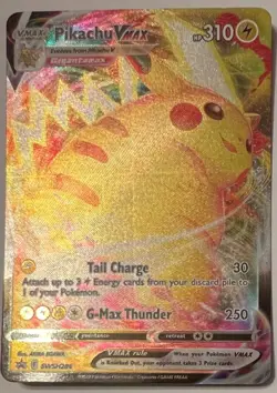 Pokemon TCG Sword & Shield Black Star Promo - Pikachu VMAX - SWSH286 - Error NM - Image 1
