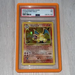 2000 Pokemon Charizard Holo Base Set 2 4/130 PSA 1 - Image 3