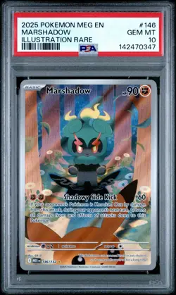 Pokemon Marshadow Mega Illustration Rare #146 PSA 10 Gem Mint - Image 1