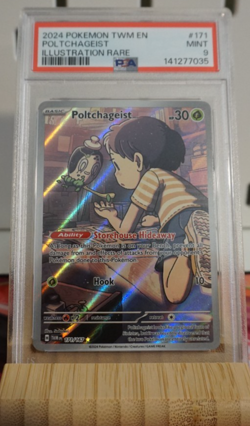 Pokemon TCG Poltchageist 171/167 Illustration Rare Holo PSA 9 - Image 1